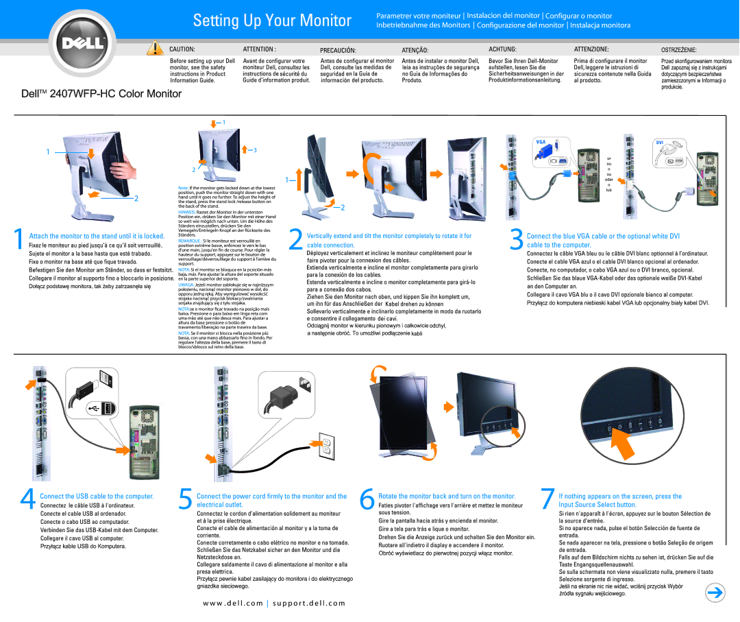 Dell 2407WFP-HC manual 