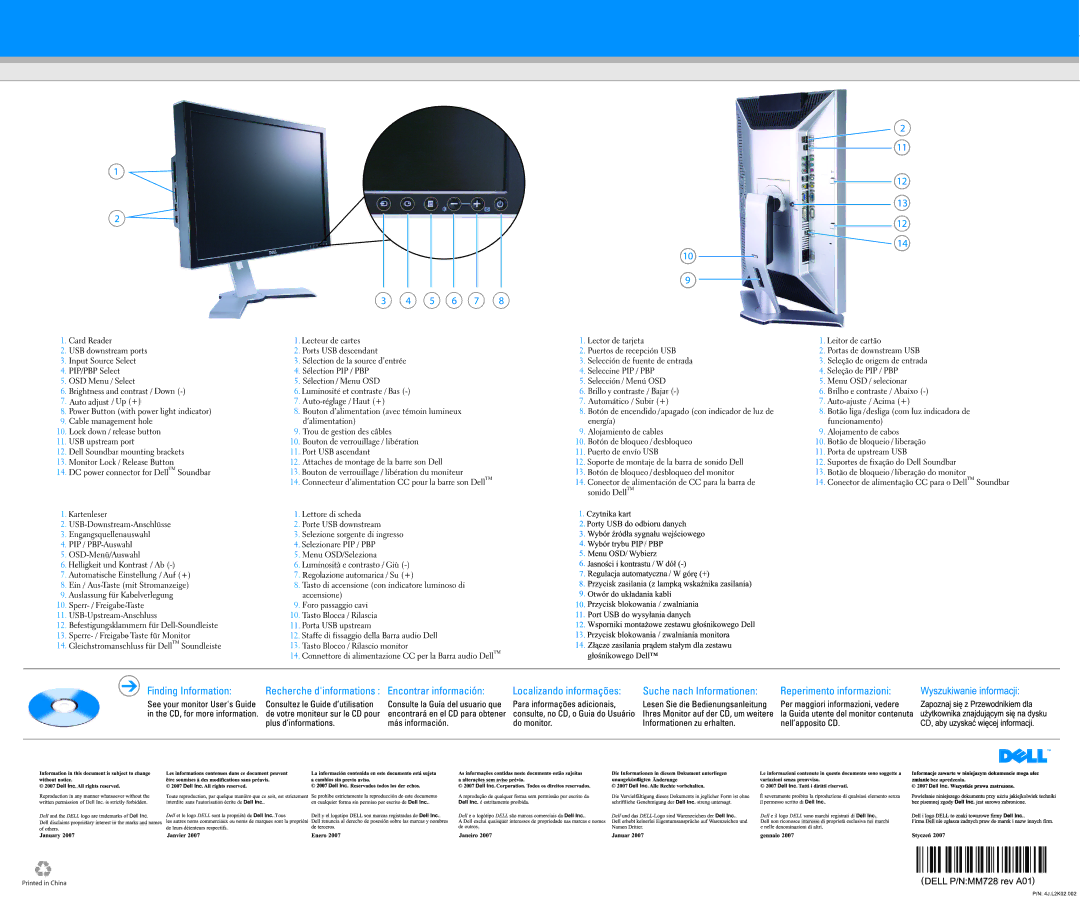 Dell 2407WFP-HC manual 