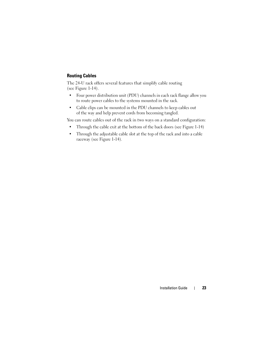 Dell 2420 manual Routing Cables 