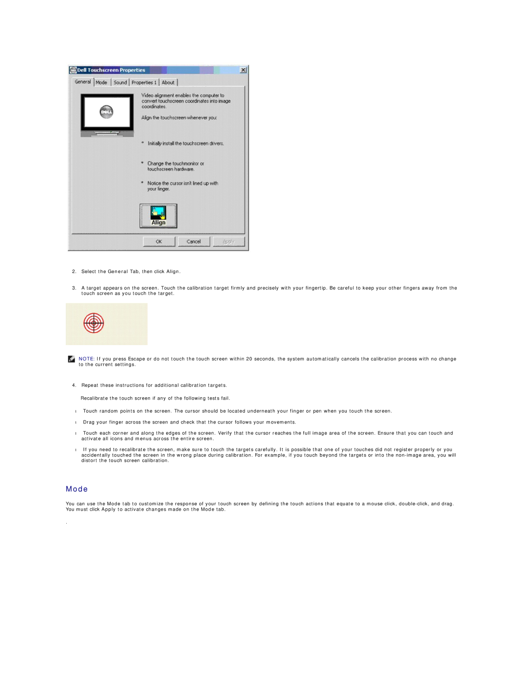 Dell 26007 appendix Mode 