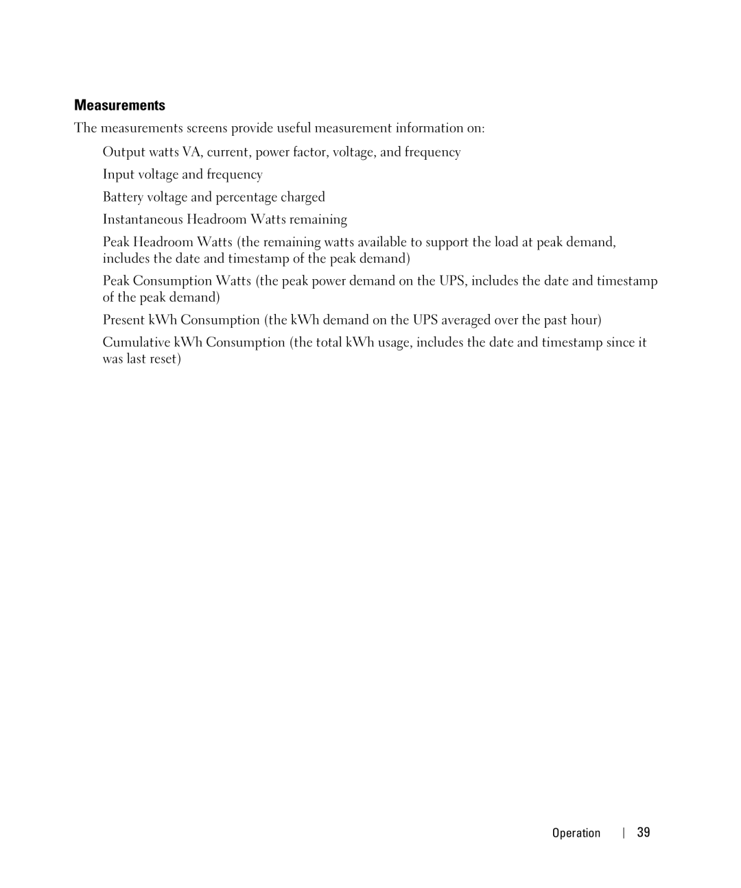 Dell 2700W manual Measurements 