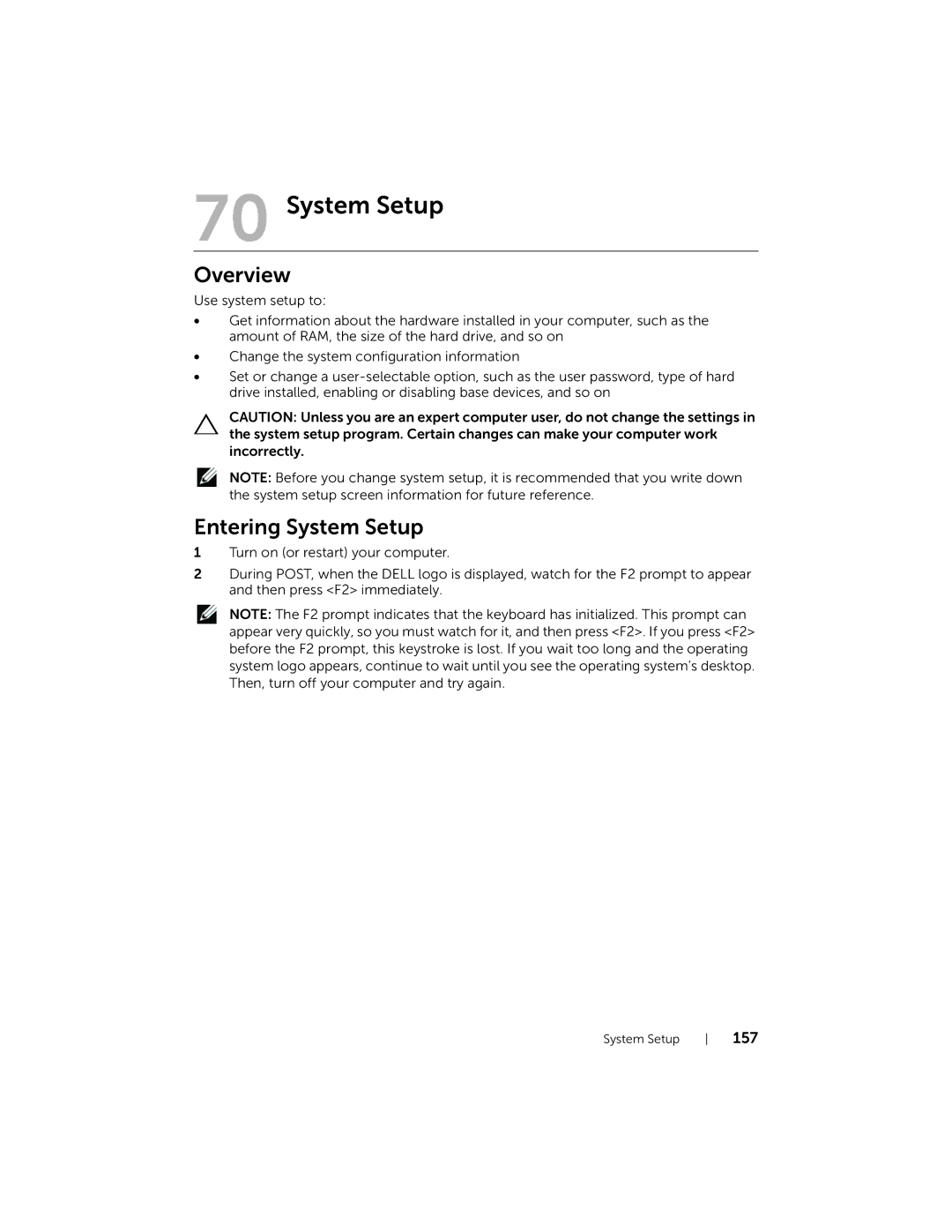 Dell 2710 owner manual System Setup, Overview 