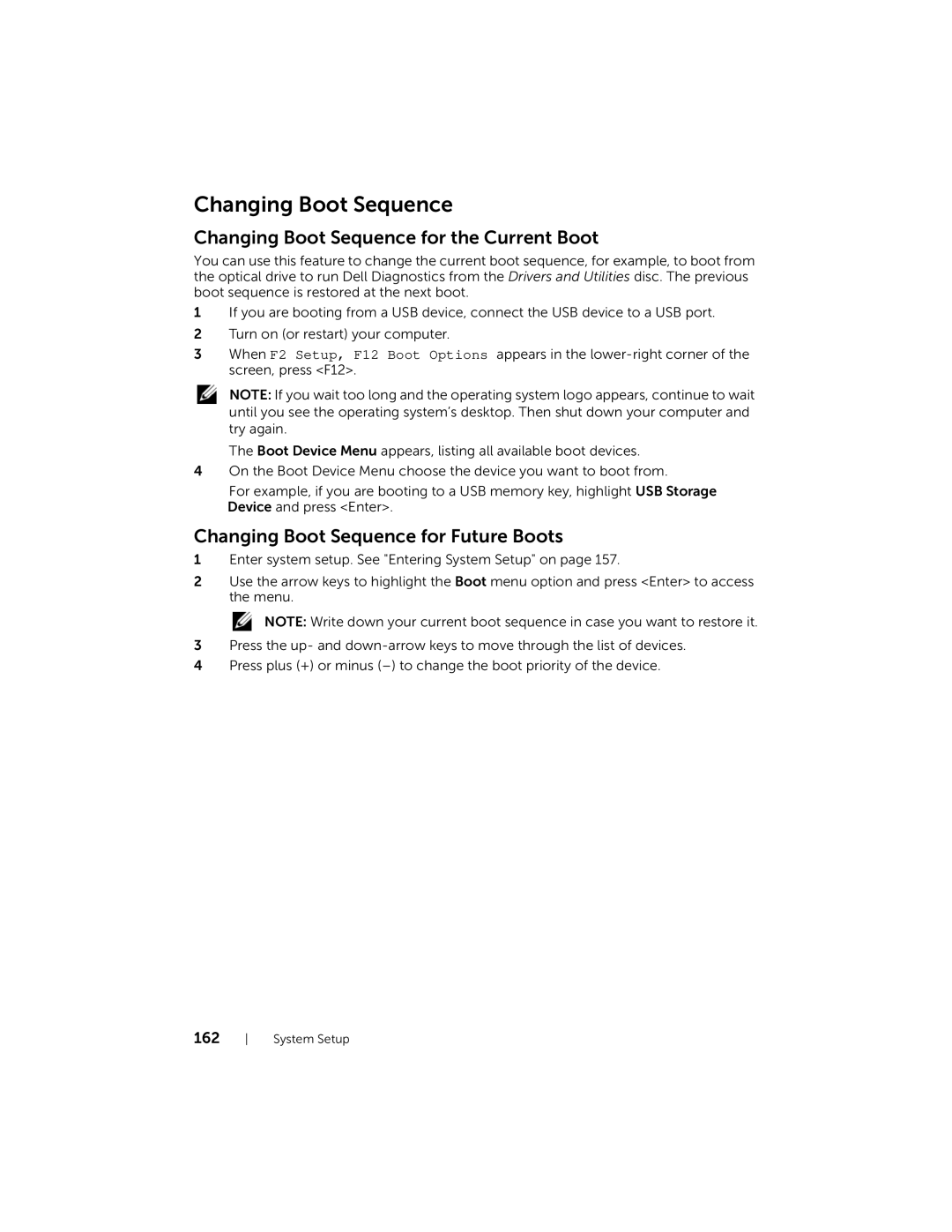 Dell 2710 owner manual Changing Boot Sequence 