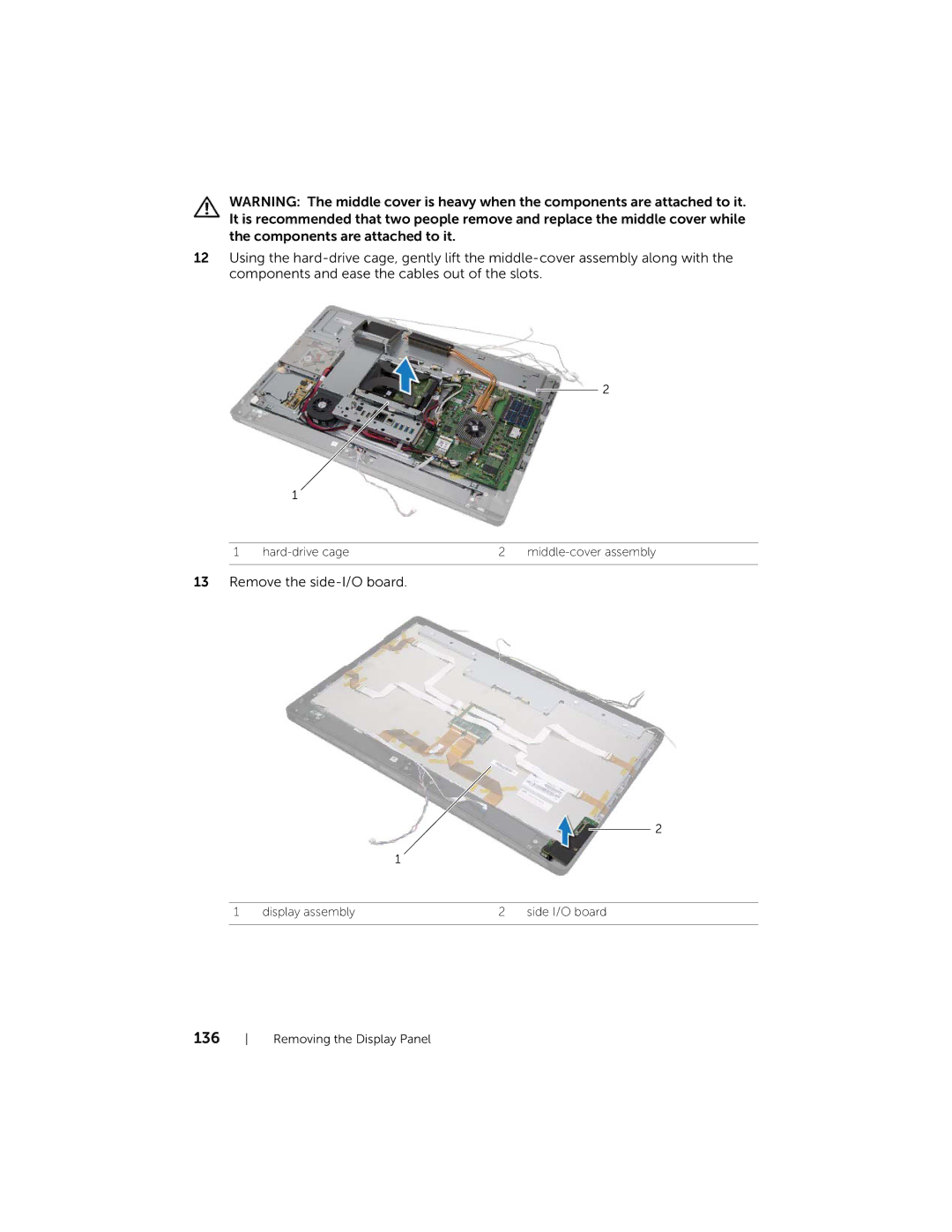 Dell 2710 owner manual Remove the side-I/O board 