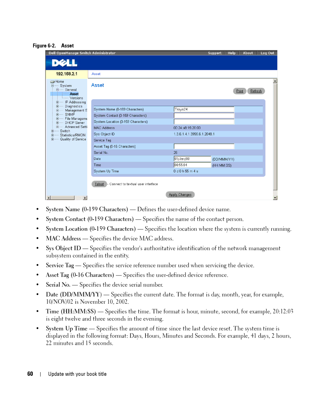 Dell 28XX manual Asset 