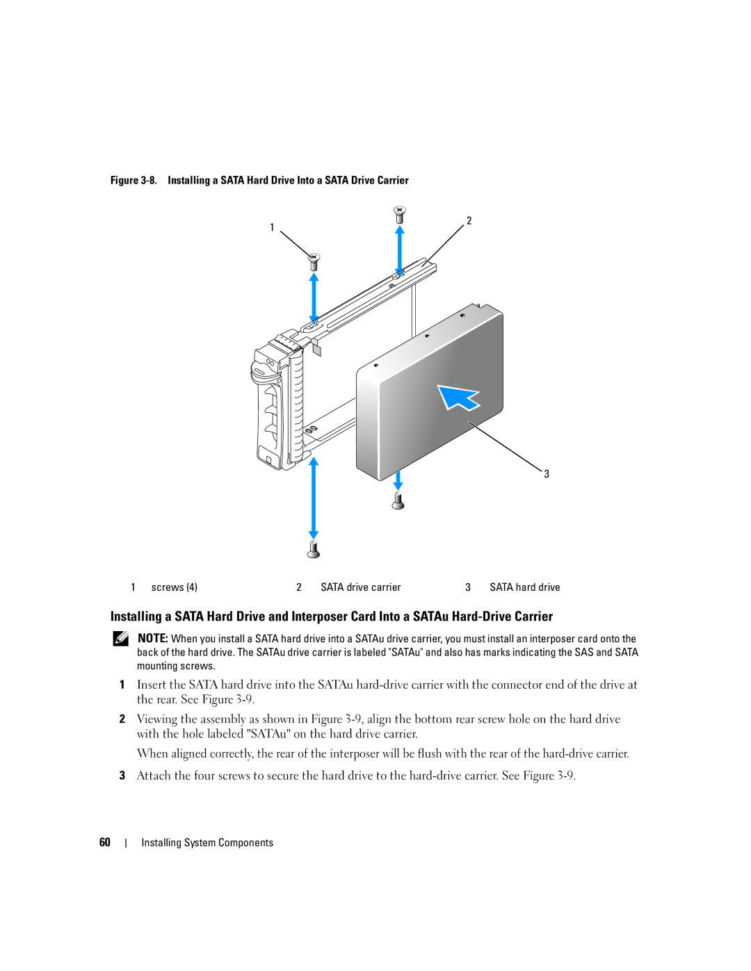 Dell 2900 owner manual Sata hard drive 