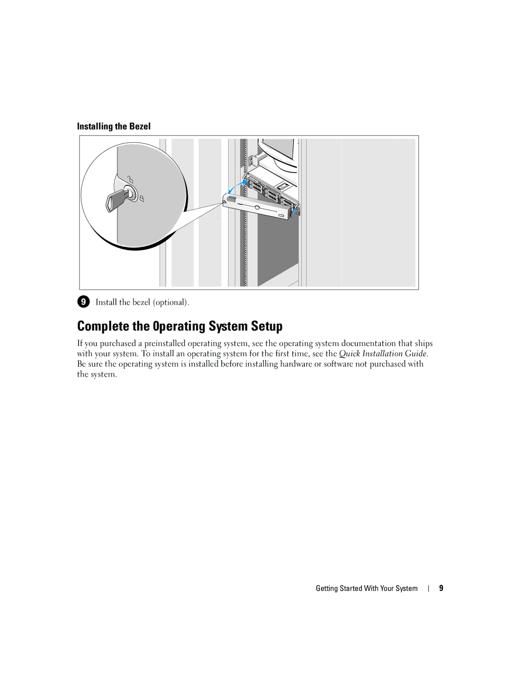 Dell 2950 manual Complete the 0perating System Setup 