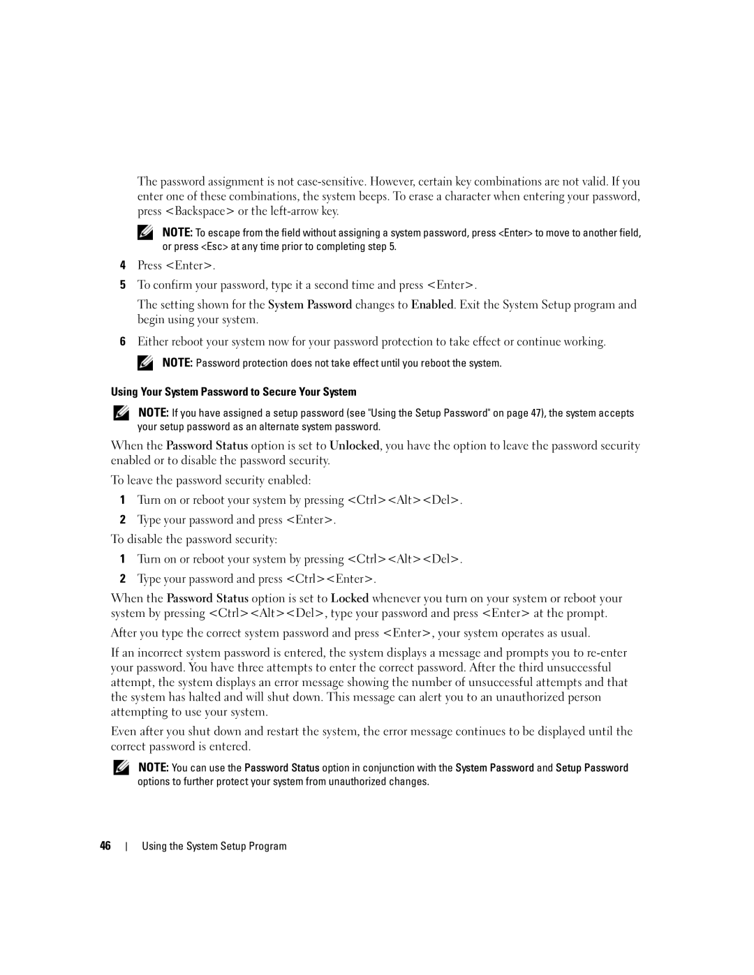 Dell 2950 owner manual Using the System Setup Program 