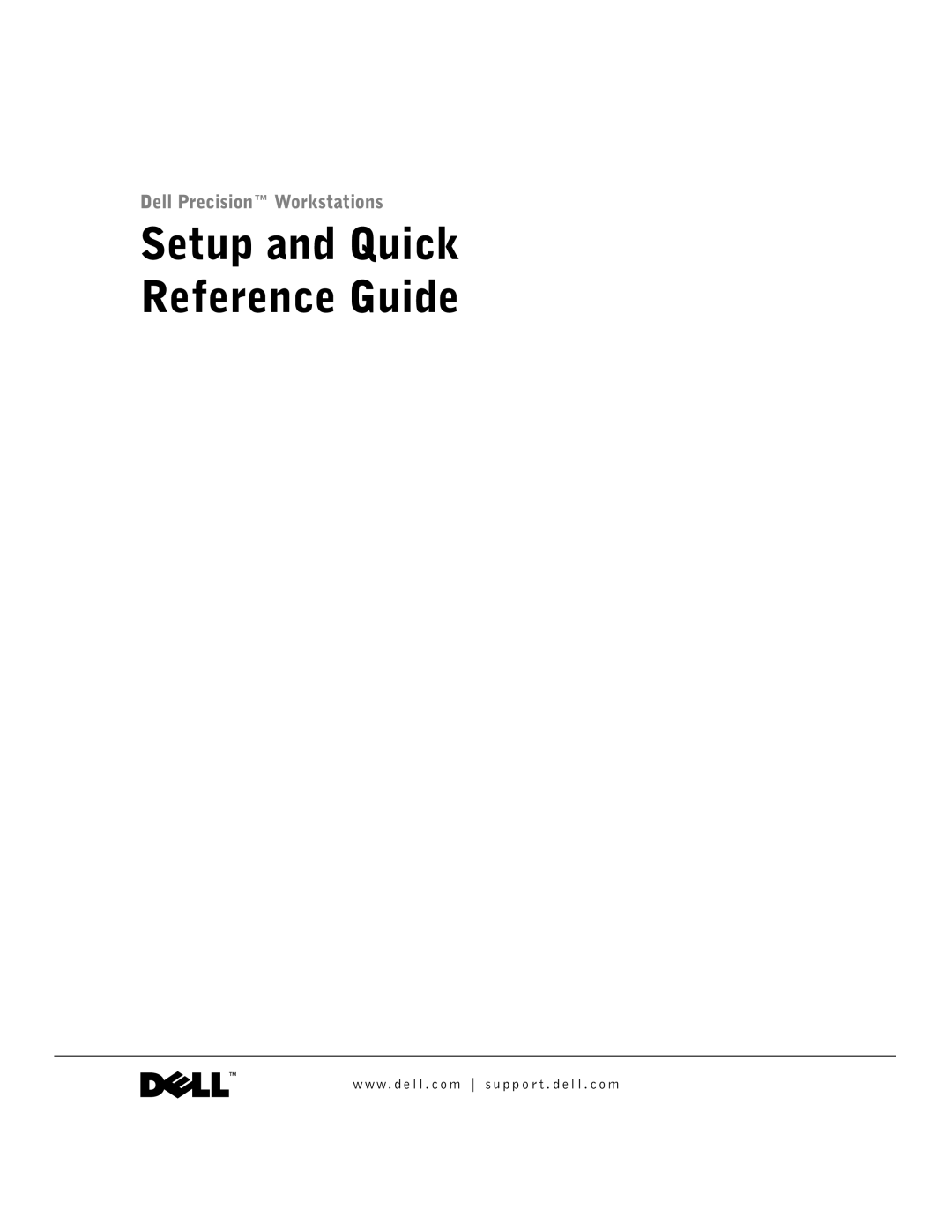 Dell 2G110 manual Setup and Quick Reference Guide, W . d e l l . c o m s u p p o r t . d e l l . c o m 