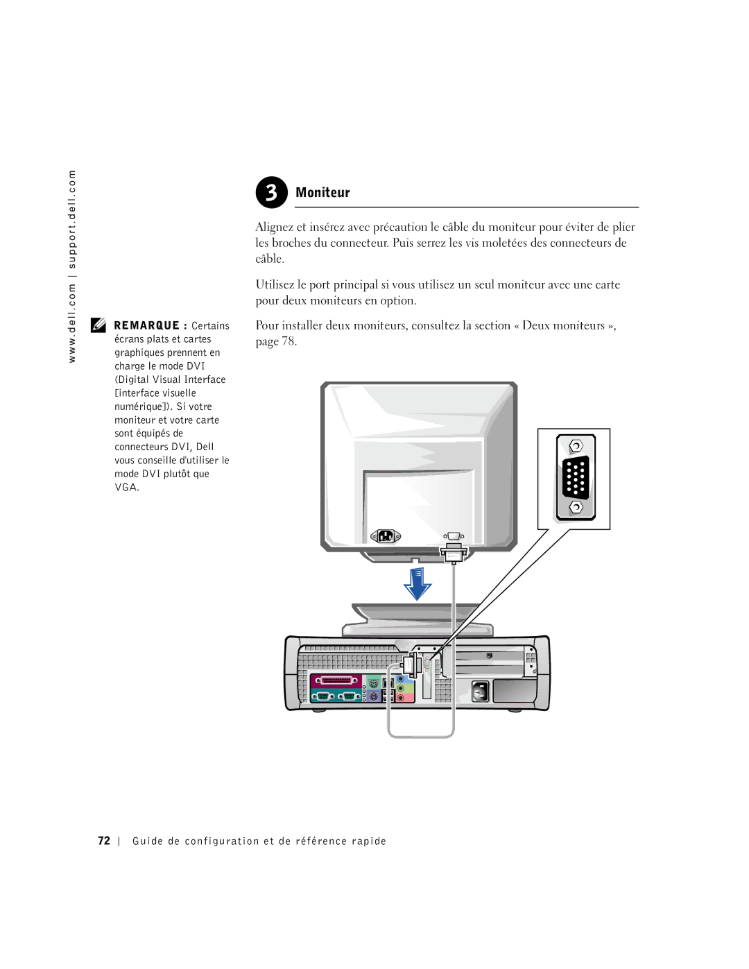 Dell 2G110 manual Moniteur 