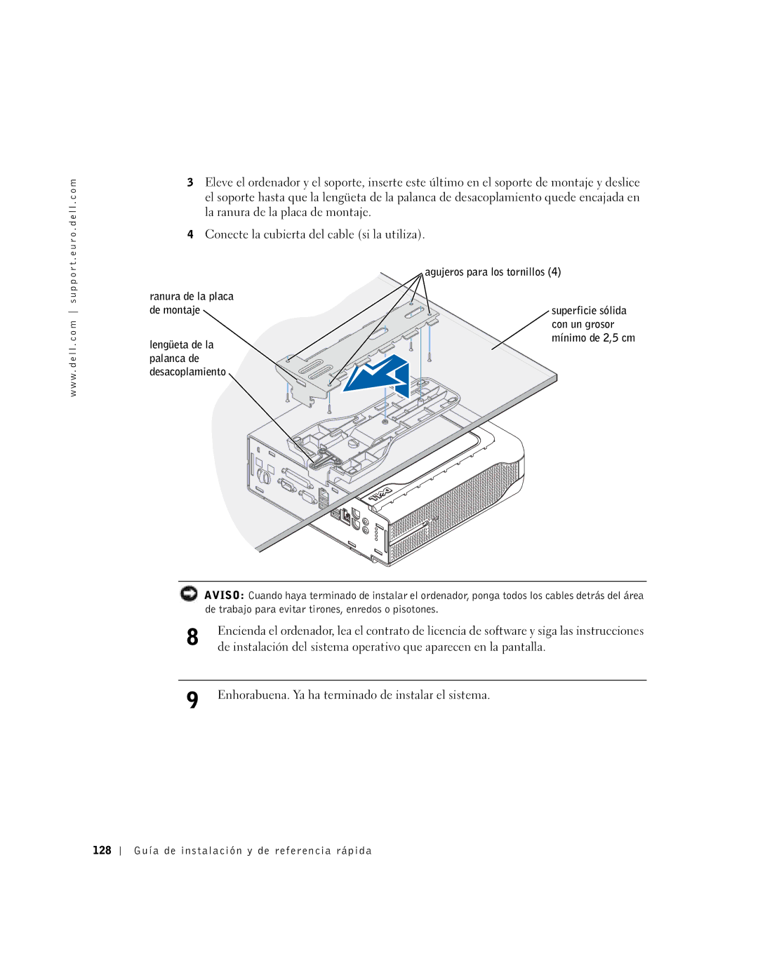 Dell 2U454, DCT manual Enhorabuena. Ya ha terminado de instalar el sistema 