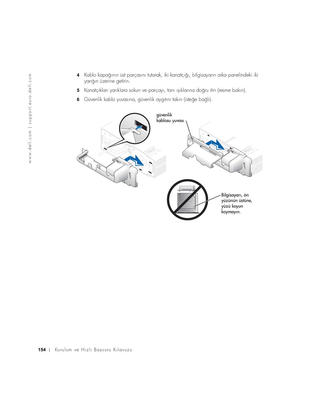 Dell 2U454, DCT manual Ku ru l u m ve H ı z l ı B a ş vu ru K ı lavu z u 