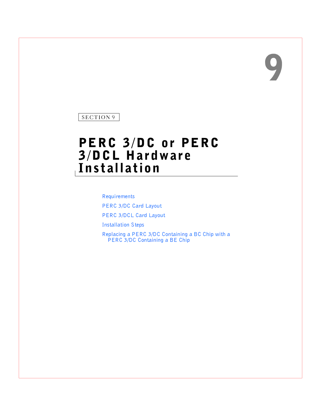 Dell manual Perc 3/DC or Perc 3/DCL Hardware Installation, C T I O N 