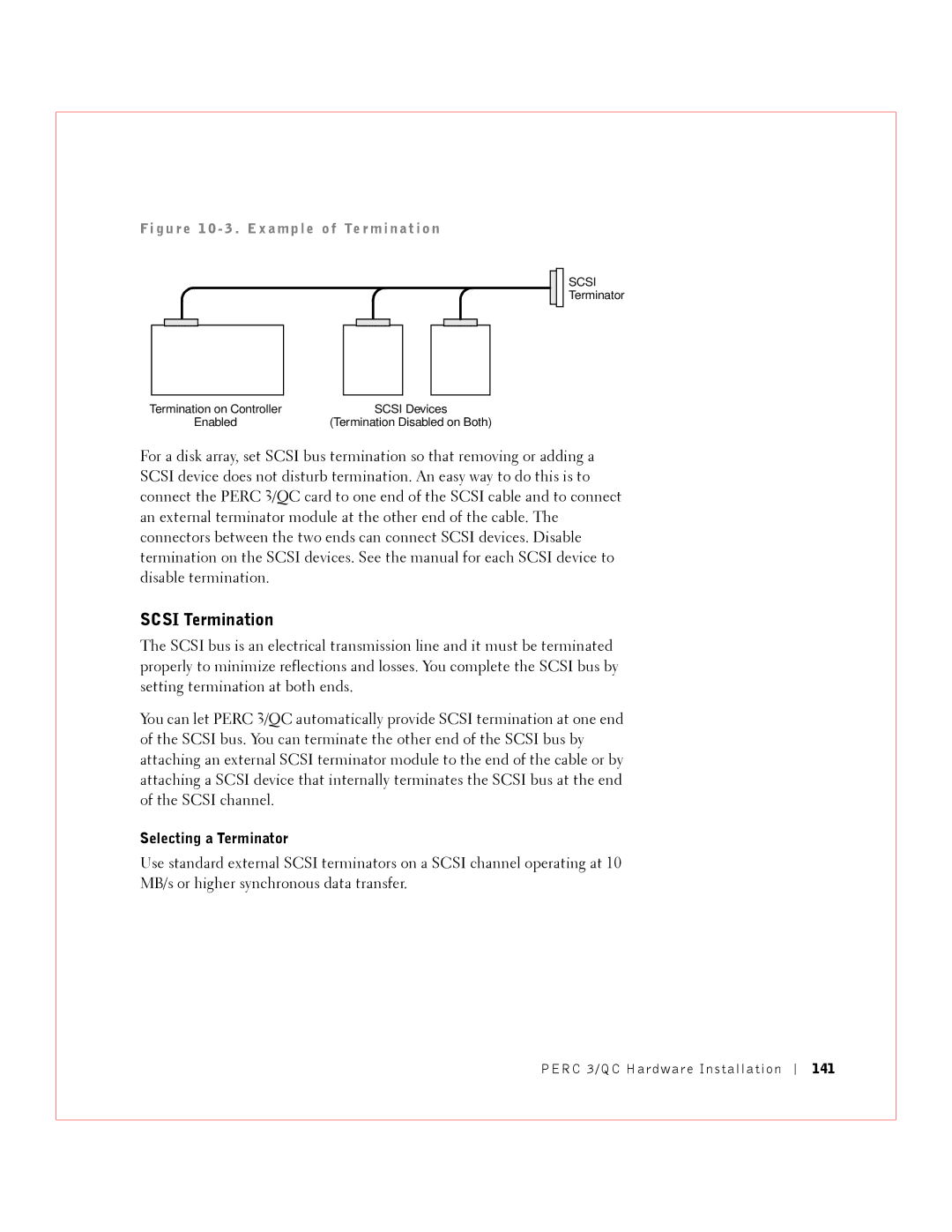 Dell manual G u r e 1 0 3 . E x a mp l e o f Te r m i n at i o n, 141 