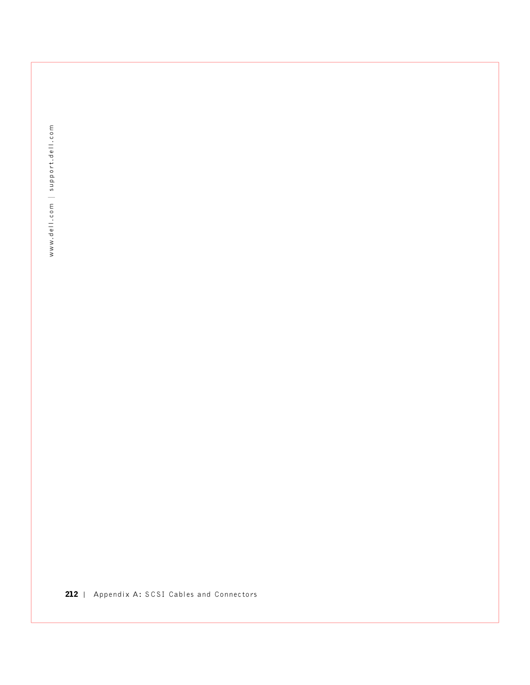 Dell 3 manual Appendix a Scsi Cables and Connectors 