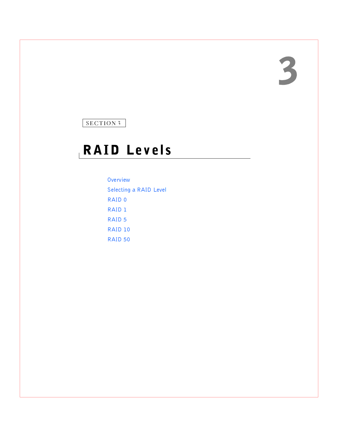 Dell 3 manual RAID Levels, C T I O N 