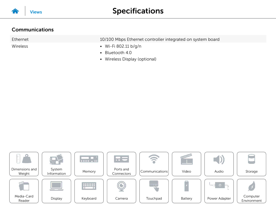 Dell 3000 Series specifications Communications 