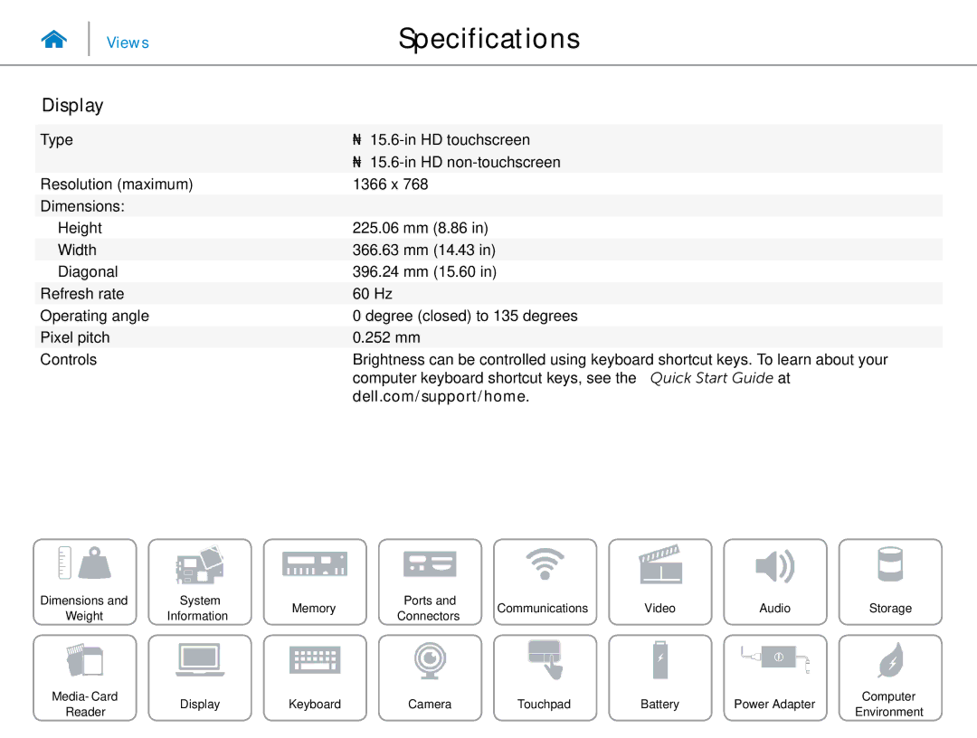 Dell 3000 Series specifications Display 