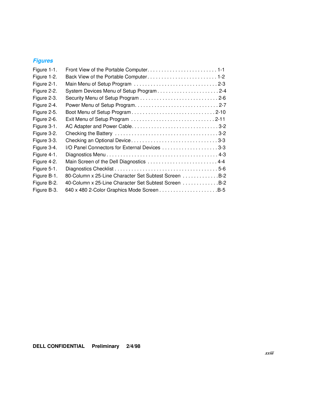 Dell 3000 manual Dell Confidential Preliminary 2/4/98 