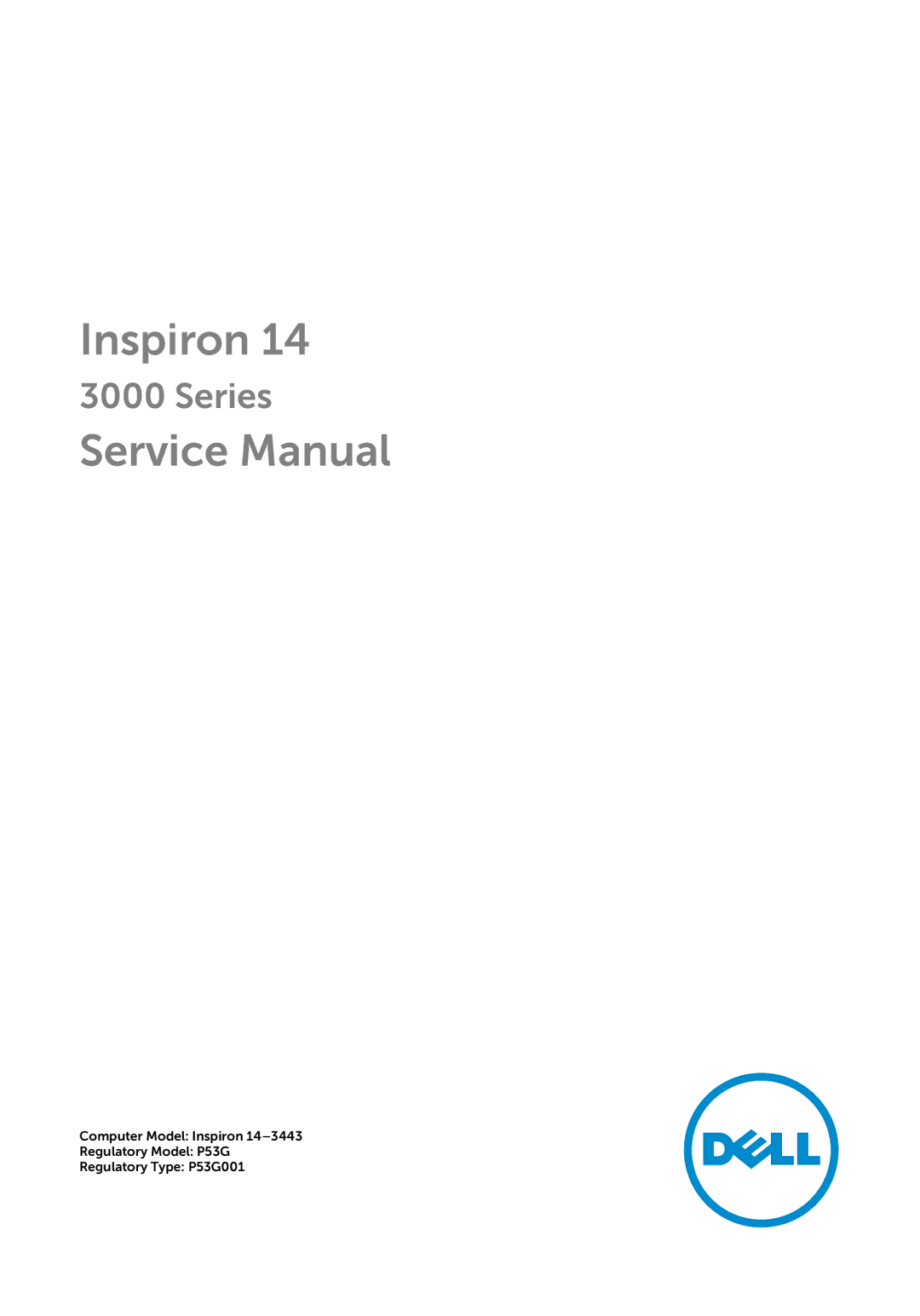 Dell 3000 service manual Inspiron 