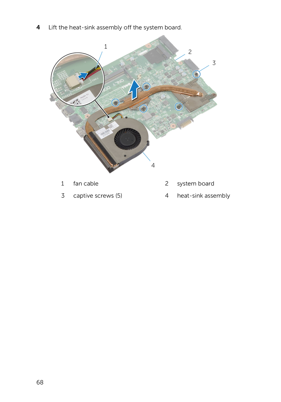 Dell 3000 service manual Heat-sink assembly 