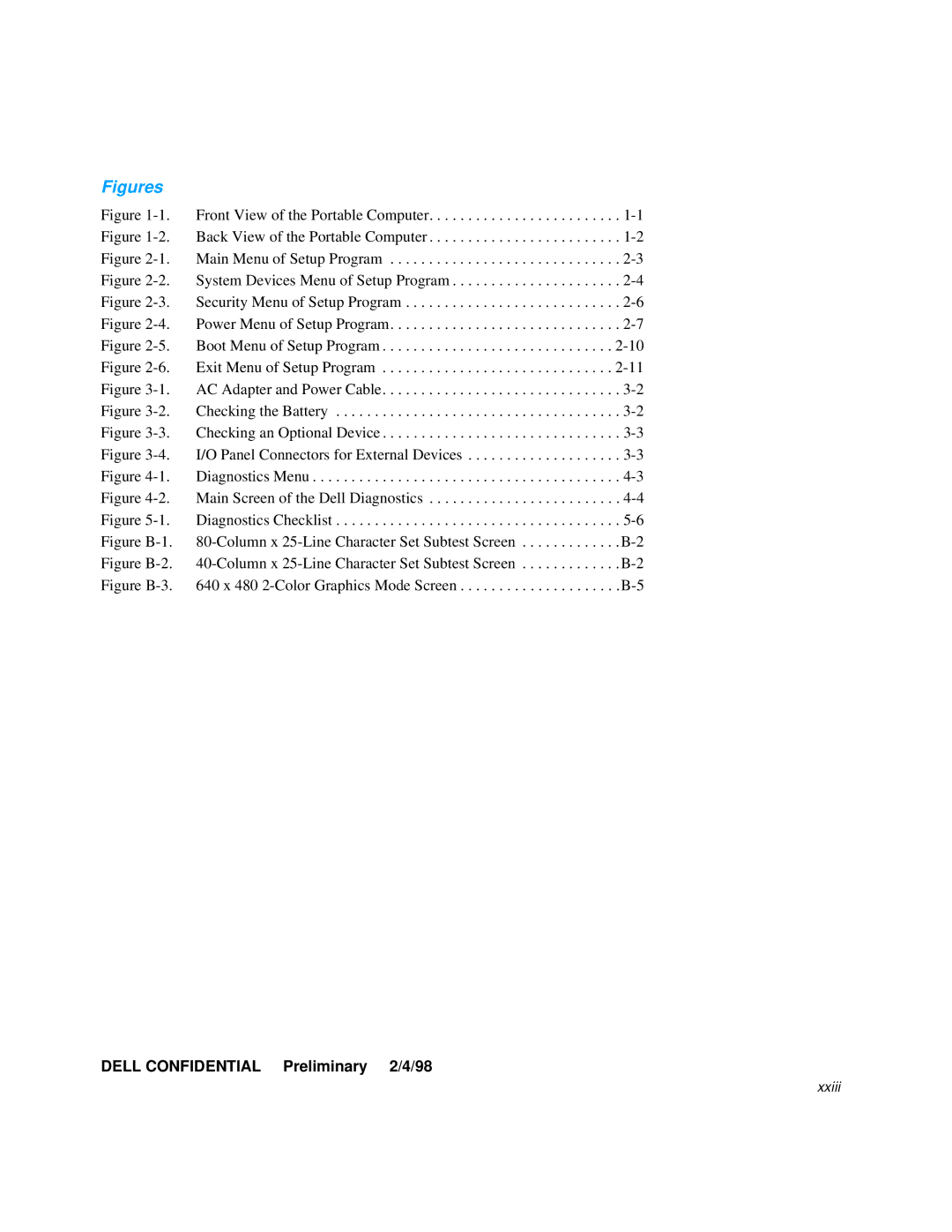 Dell 3000 manual Dell Confidential Preliminary 2/4/98 