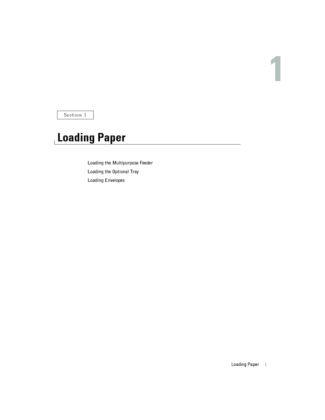 Dell 3000cn owner manual Loading Paper 