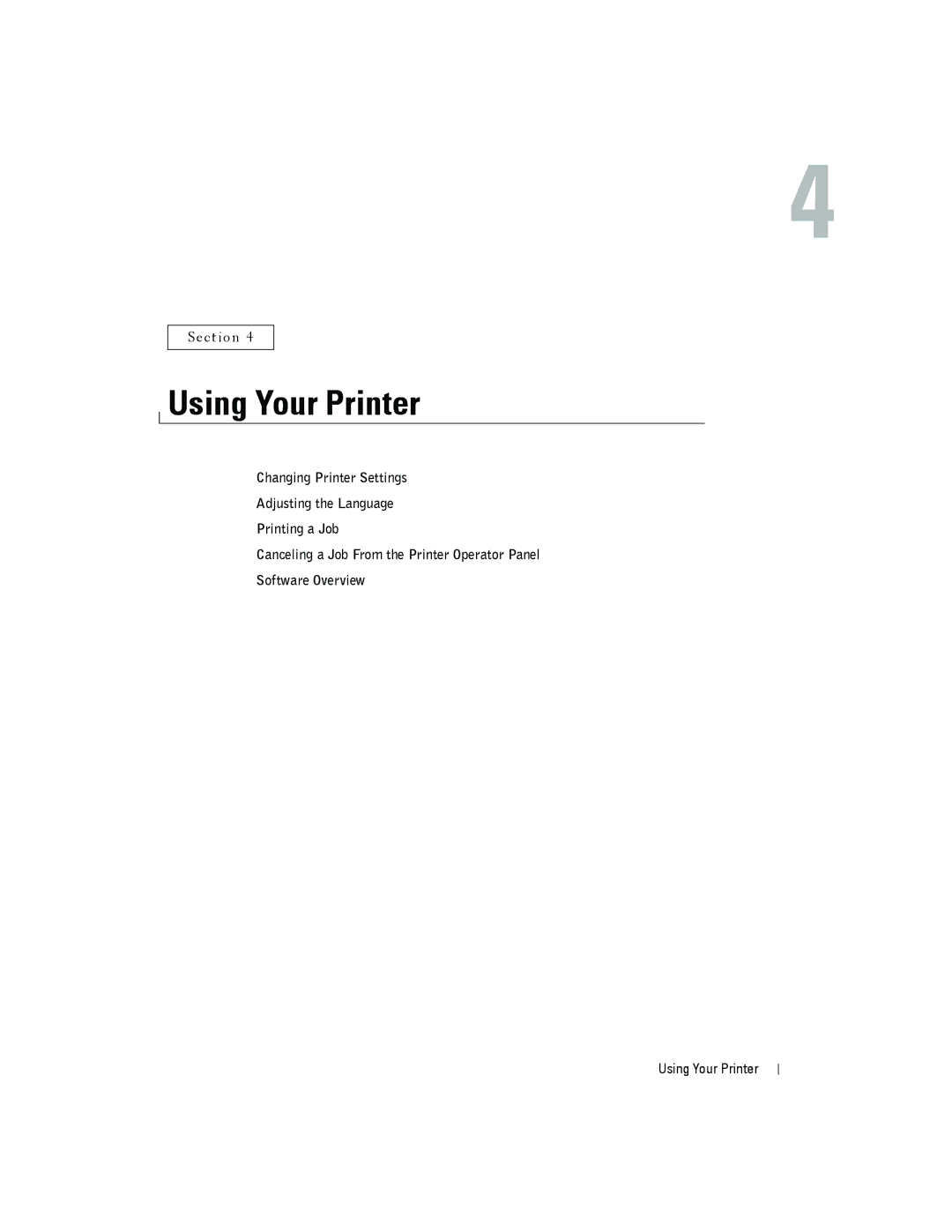 Dell 3000cn owner manual Using Your Printer 