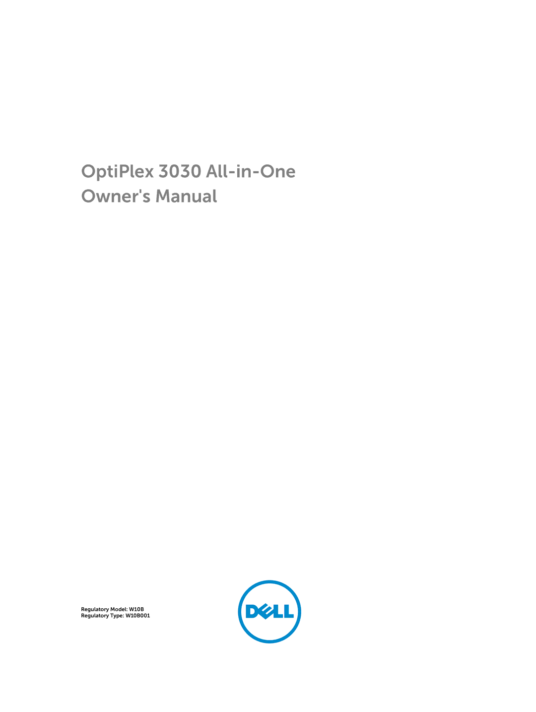 Dell owner manual OptiPlex 3030 All-in-One 