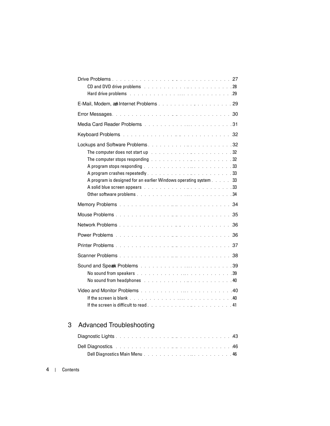 Dell 3100C owner manual Advanced Troubleshooting 