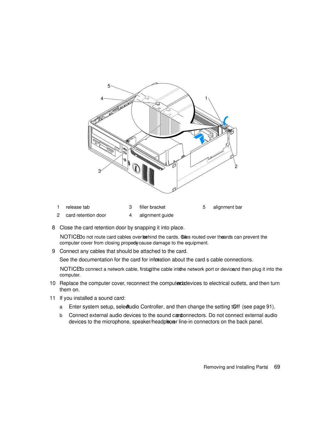 Dell 3100C owner manual Removing and Installing Parts 