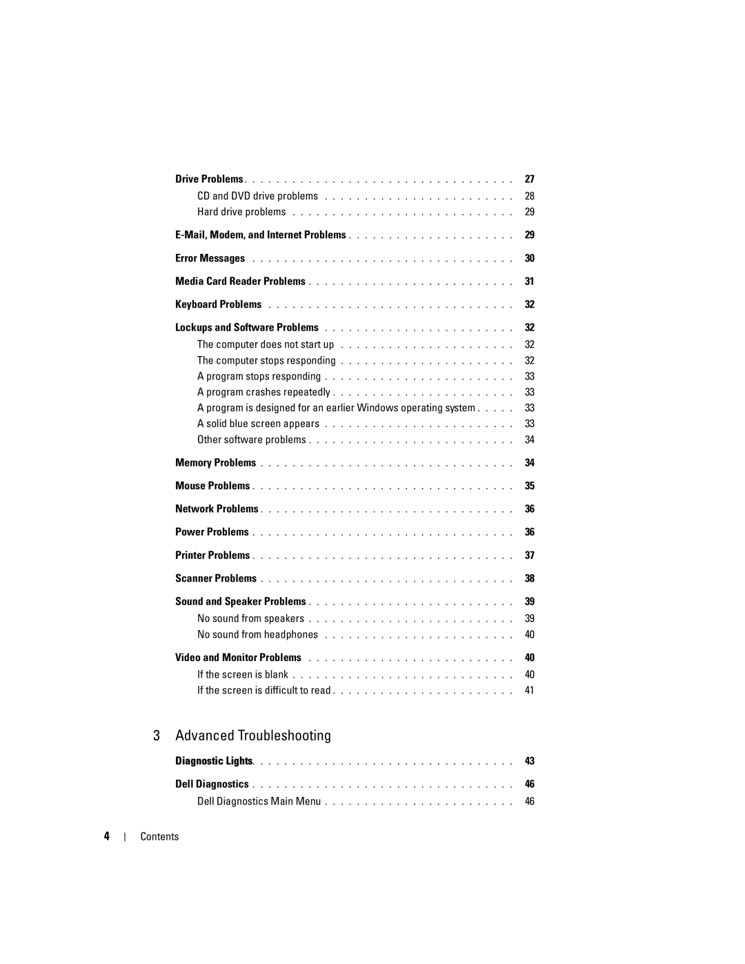 Dell 3100C owner manual Advanced Troubleshooting 