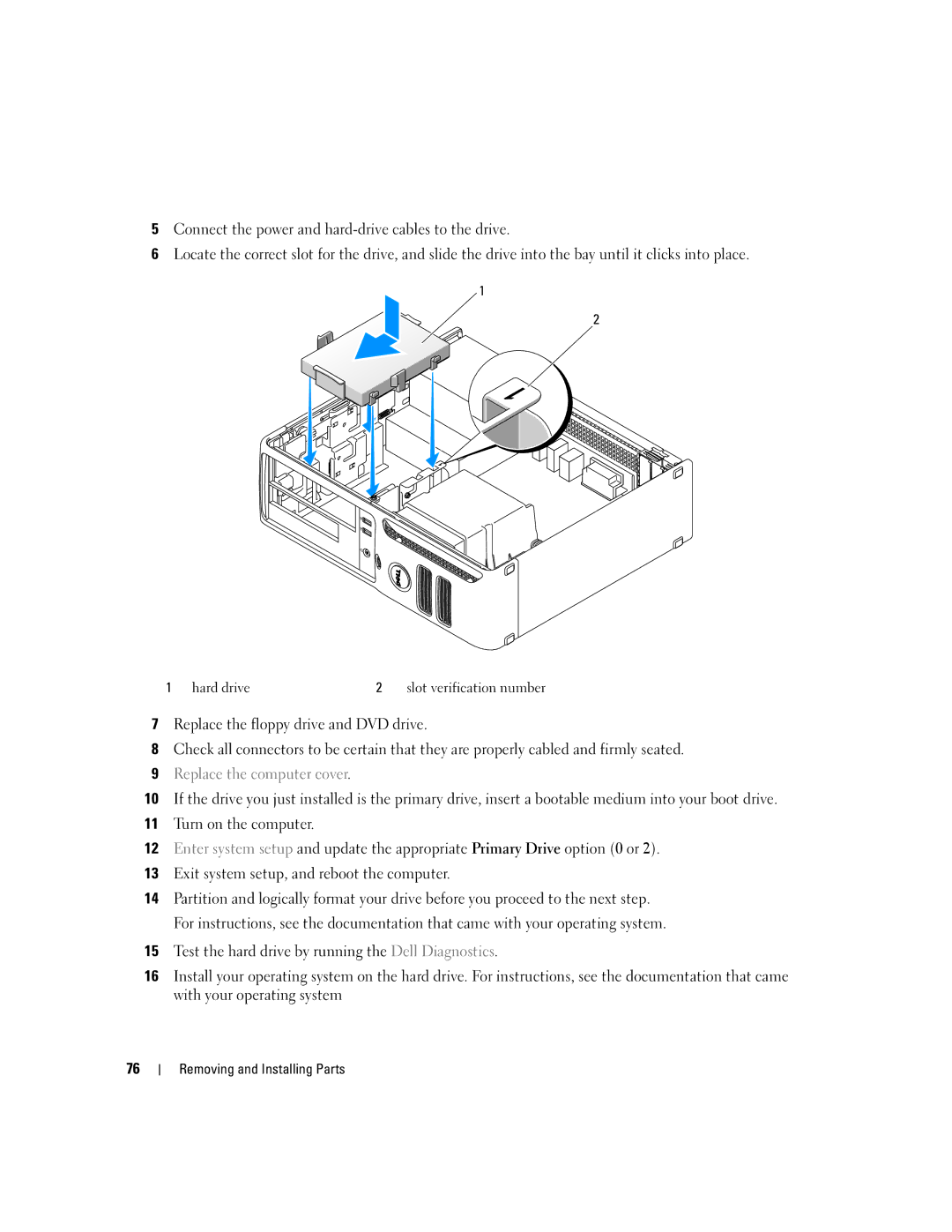 Dell 3100C owner manual Replace the computer cover 