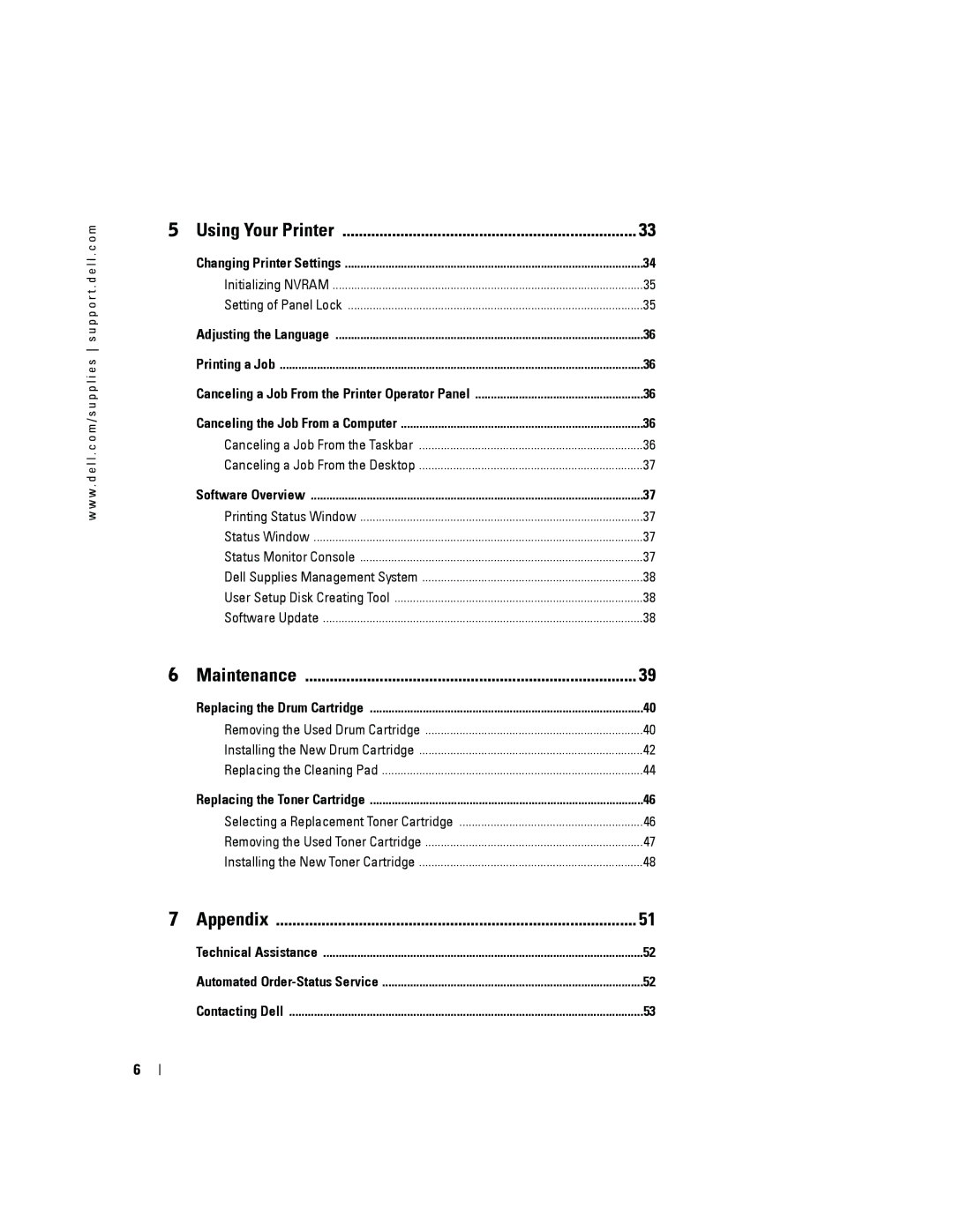 Dell 3100cn owner manual Using Your Printer 