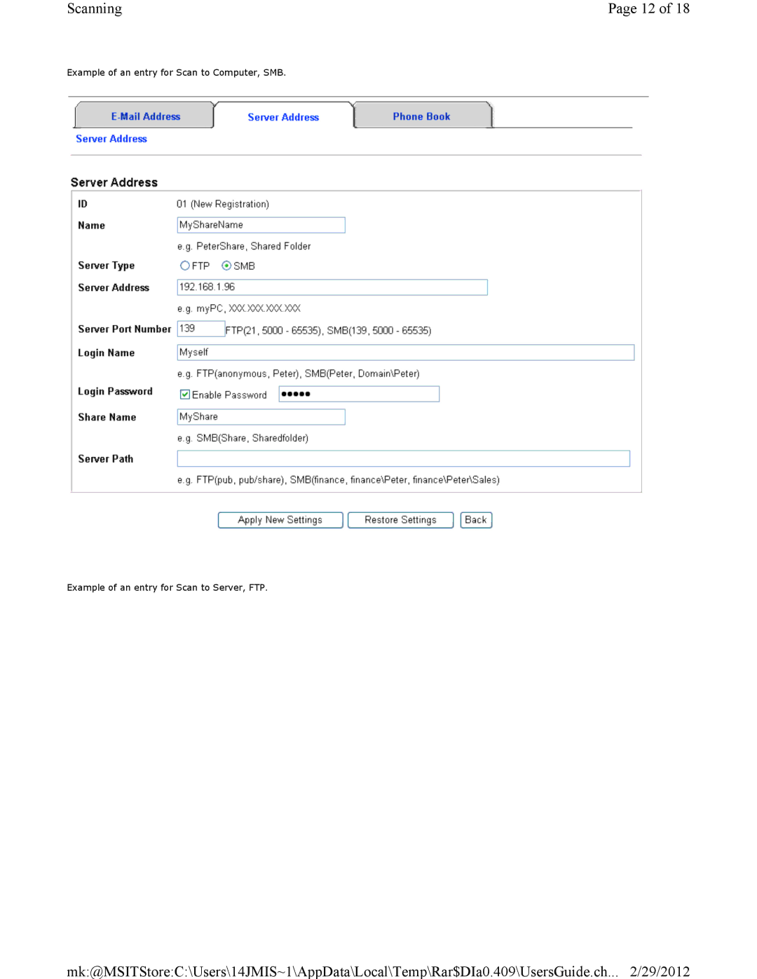 Dell 3115CN manual Scanning 