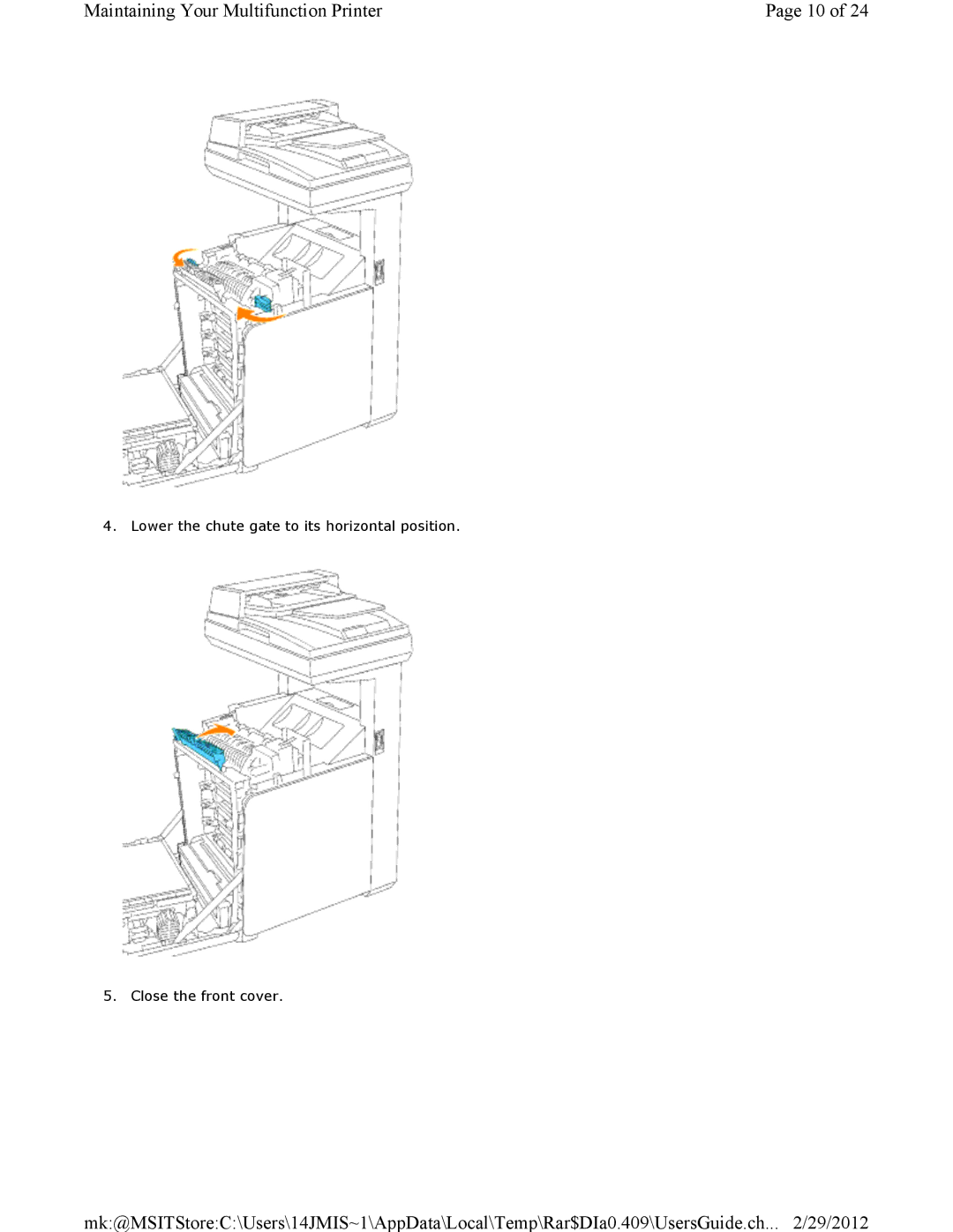 Dell 3115CN manual Maintaining Your Multifunction Printer 