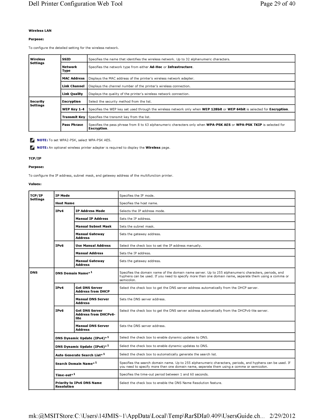 Dell 3115CN manual Tcp/Ip 