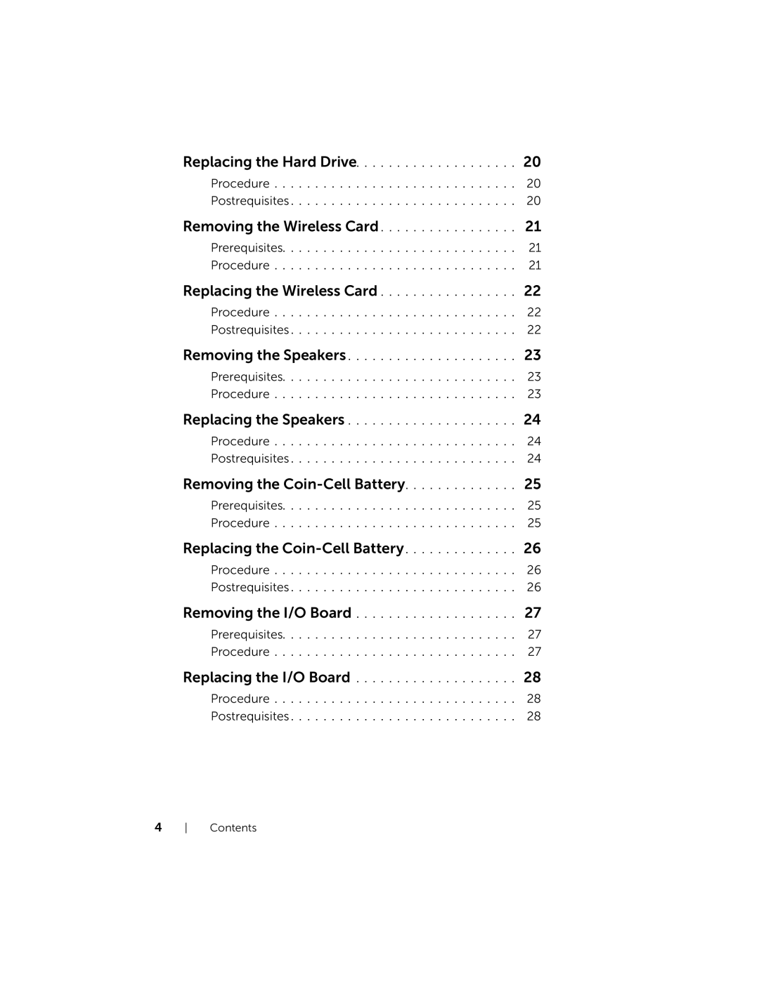 Dell 3137, P19T001 owner manual Removing the Coin-Cell Battery 