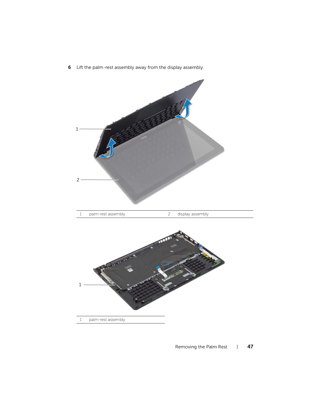 Dell P19T001, 3137 owner manual Palm-rest assembly Display assembly 