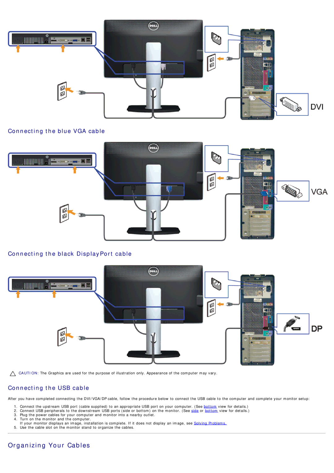 Dell 4691253, 320-2807 manual Organizing Your Cables 