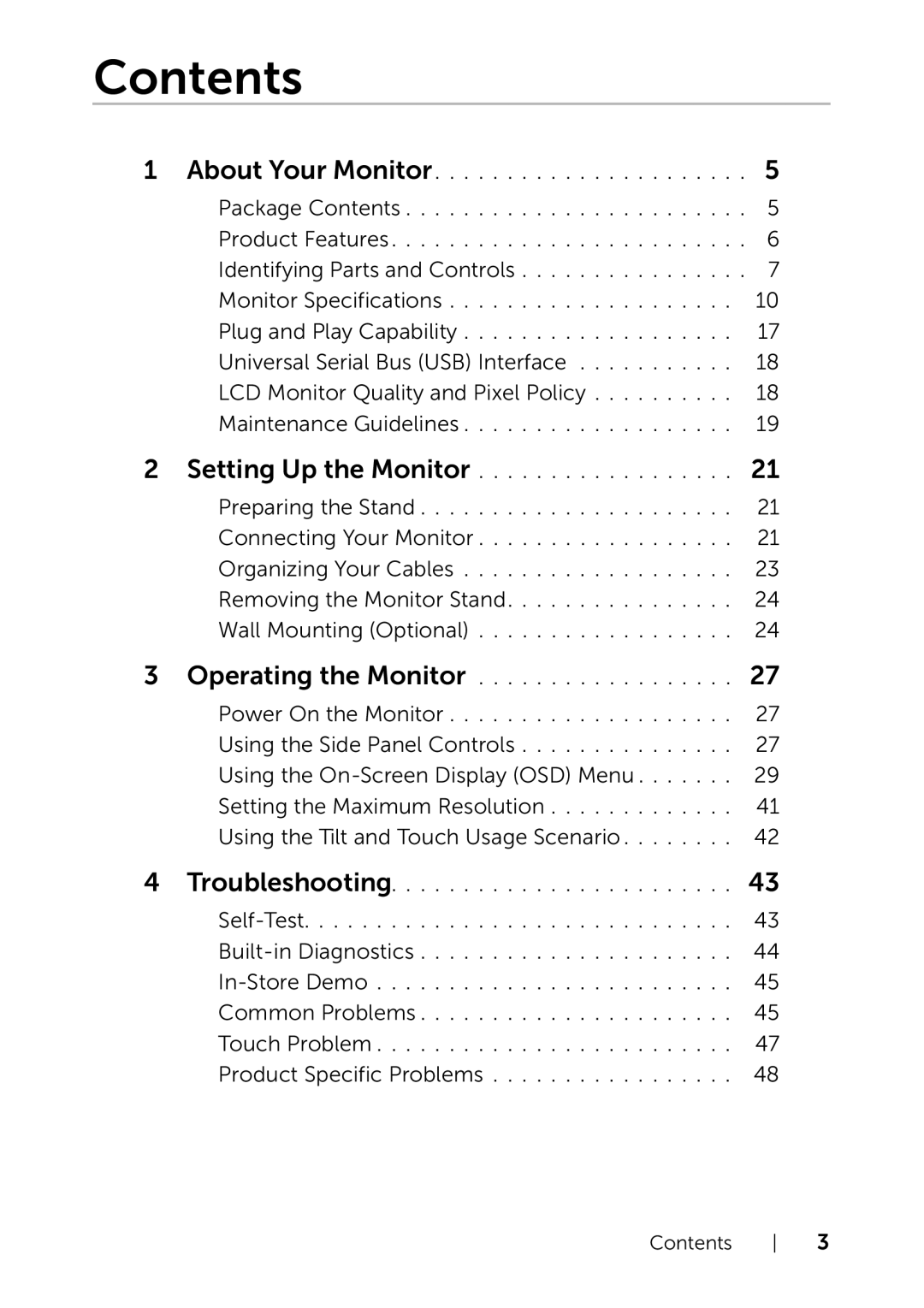 Dell 320-9738 manual Contents 