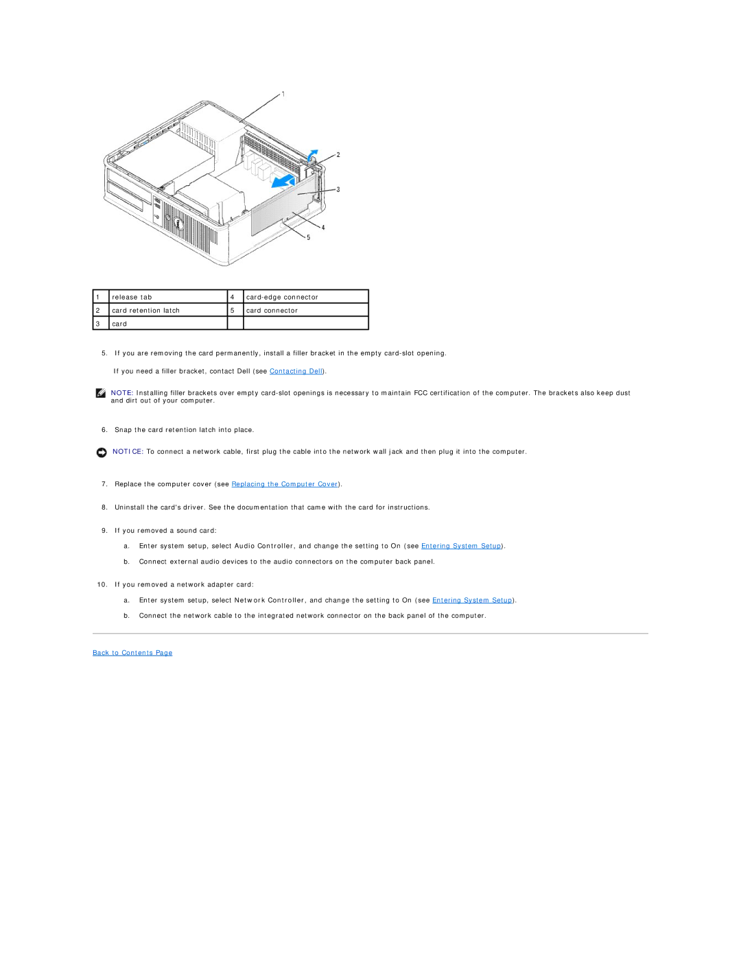 Dell 320 manual Back to Contents 