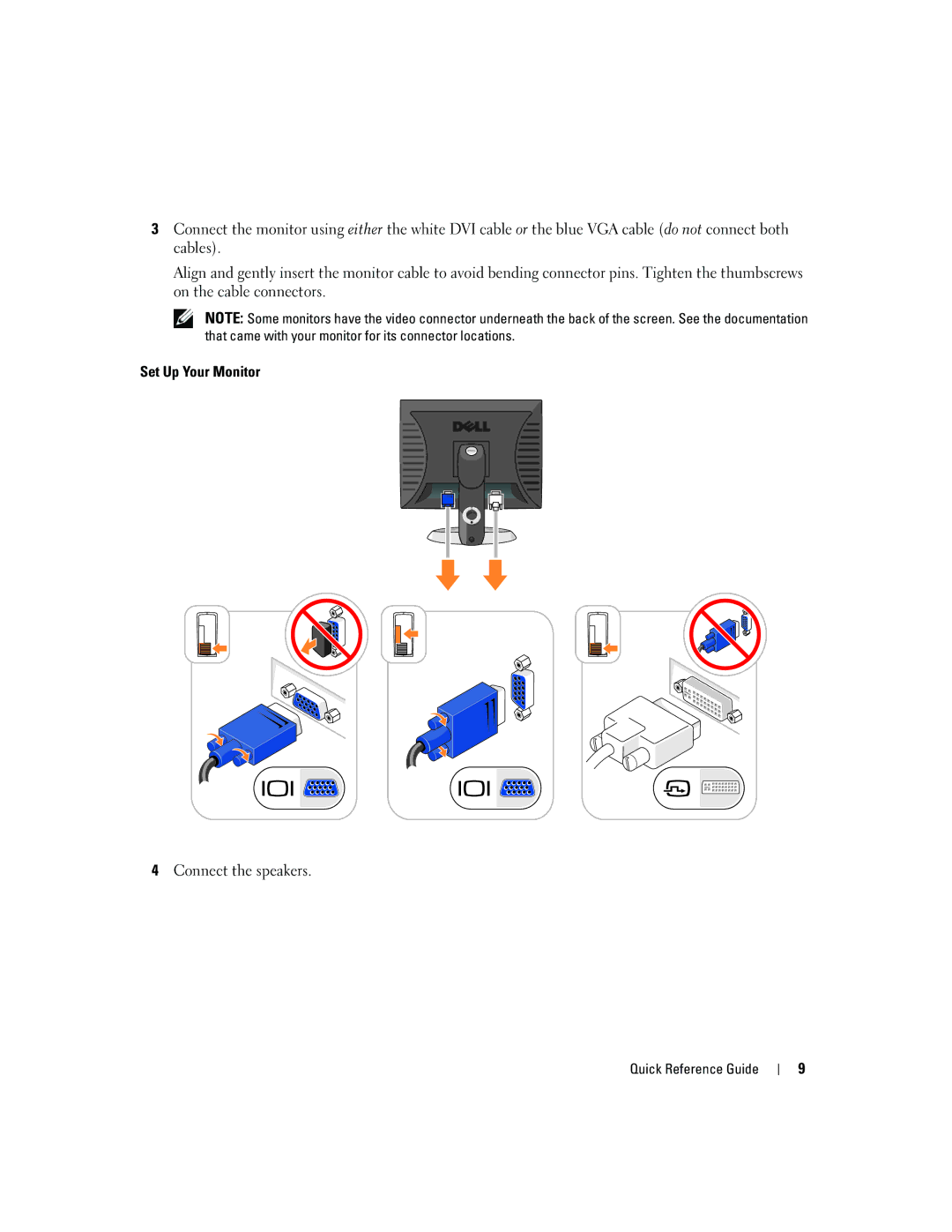 Dell 320 manual Quick Reference Guide 