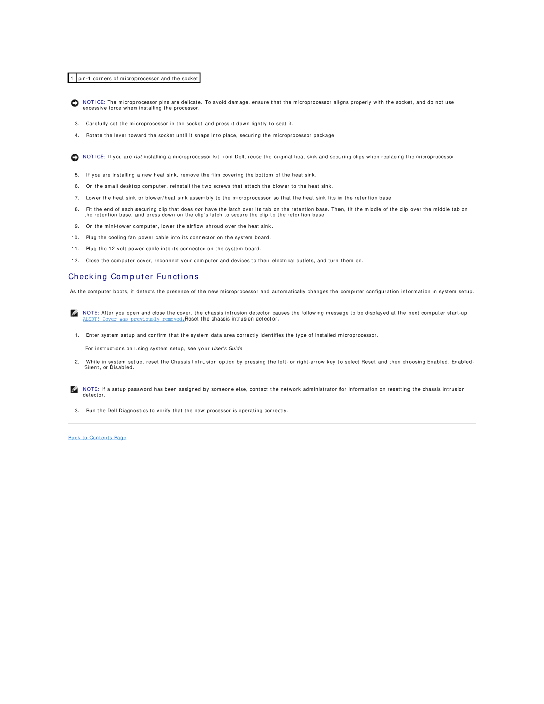 Dell 340 manual Checking Computer Functions 