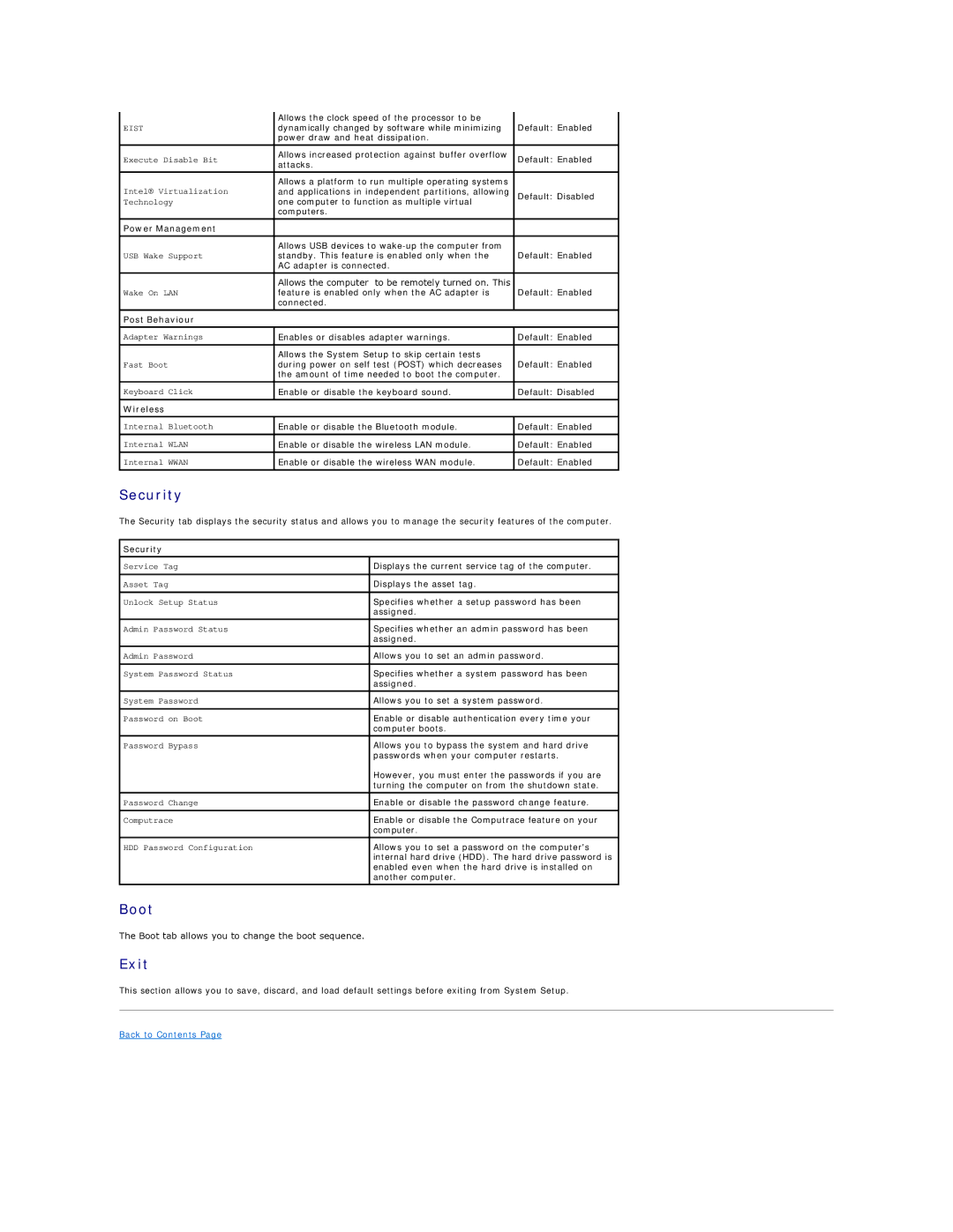 Dell 3400 specifications Boot 