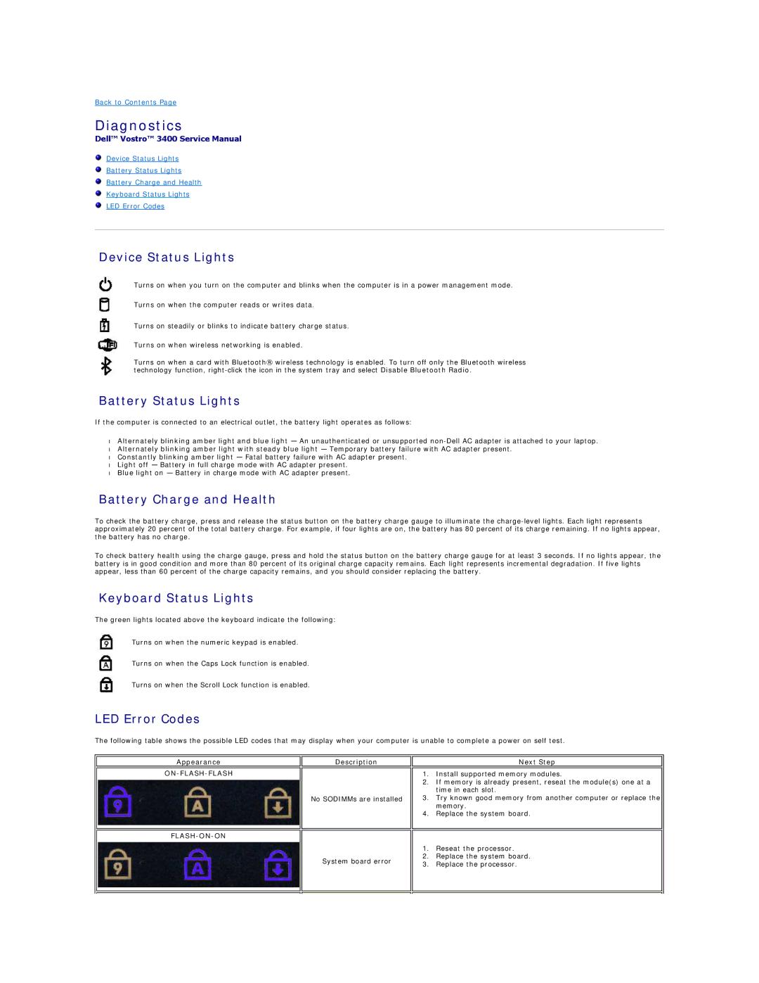 Dell 3400 specifications Diagnostics 