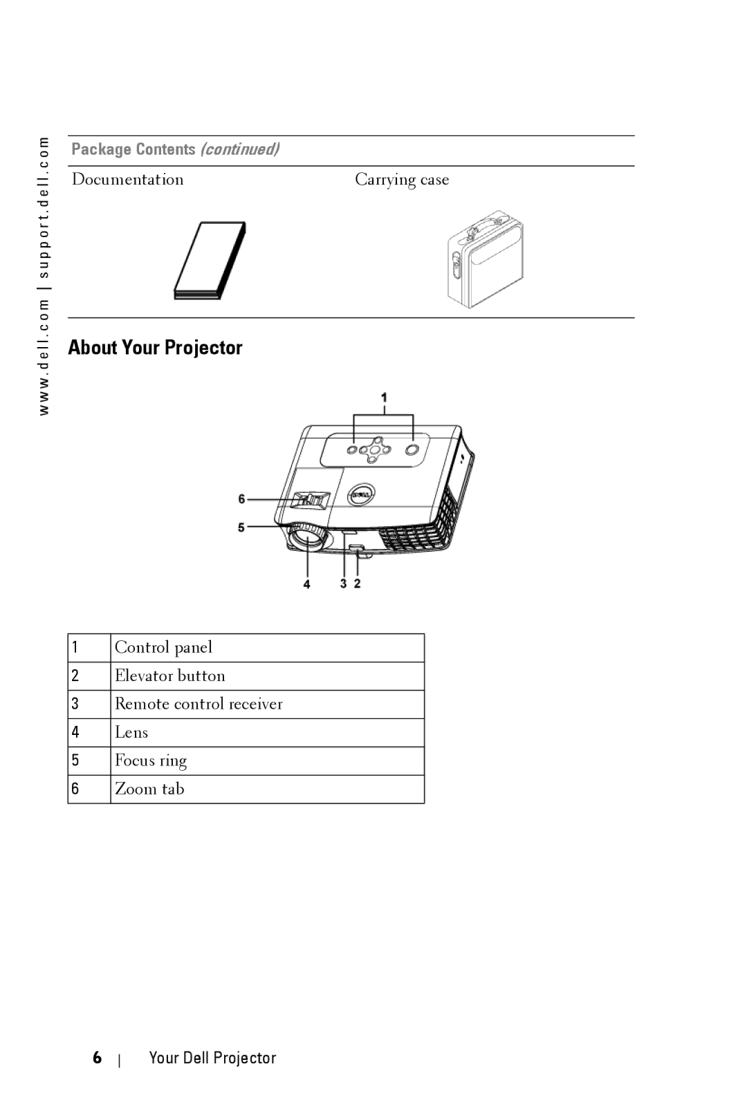 Dell 3400MP owner manual About Your Projector 