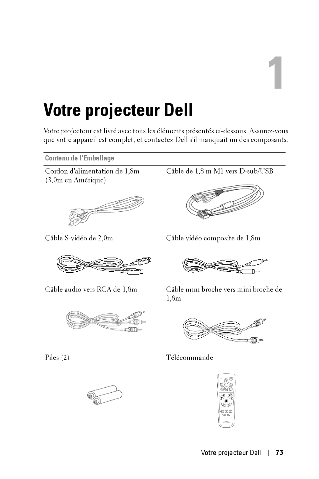 Dell 3400MP owner manual Votre projecteur Dell 