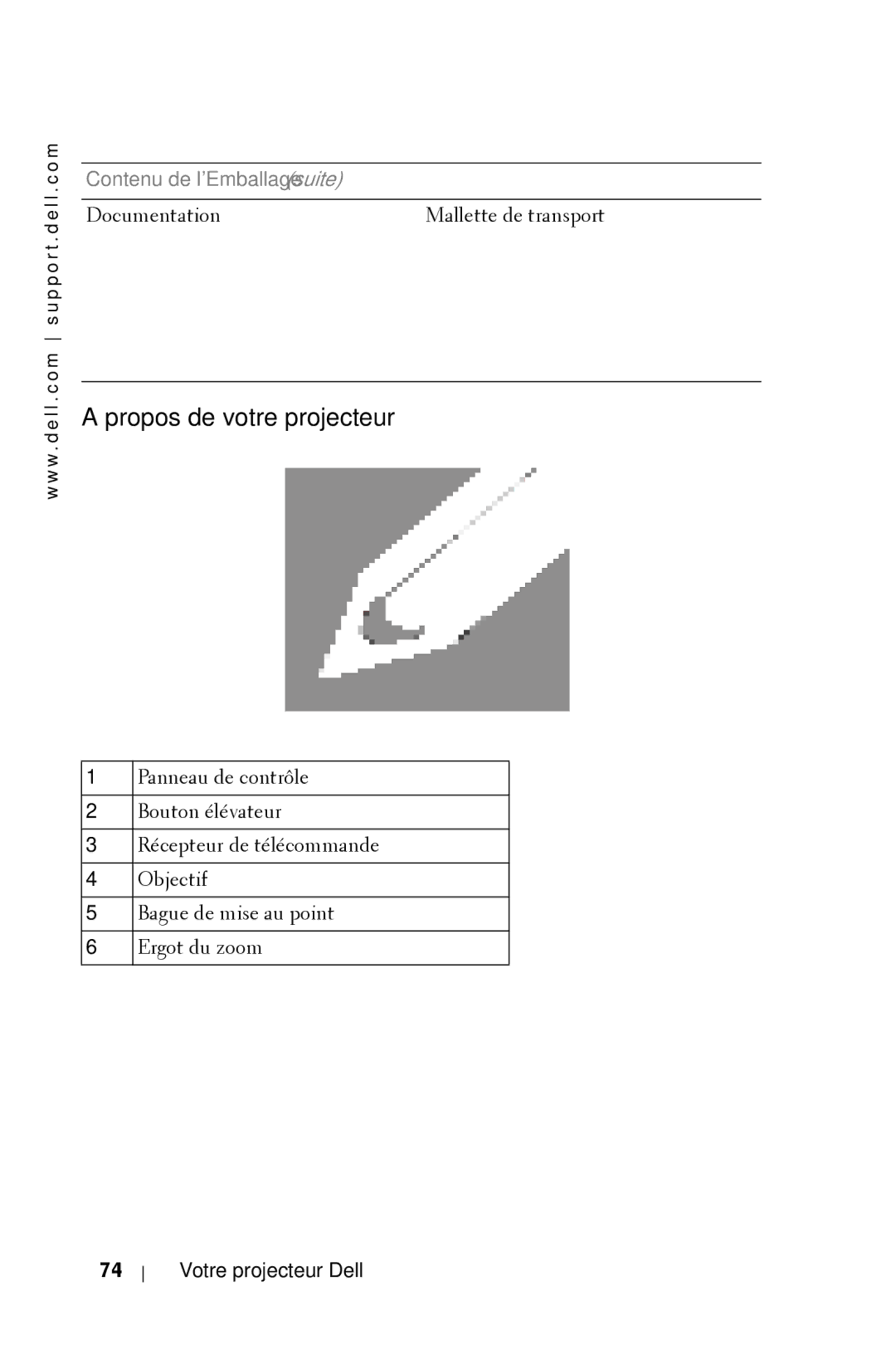 Dell 3400MP owner manual Propos de votre projecteur 