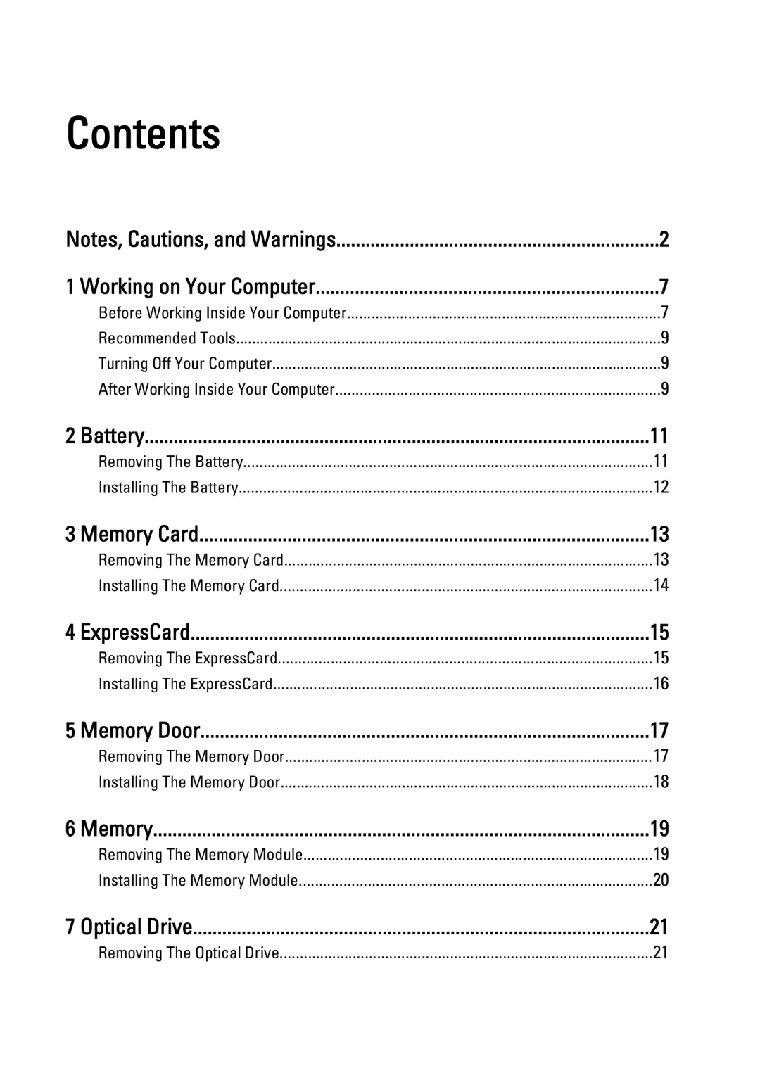 Dell 3450 owner manual Contents 